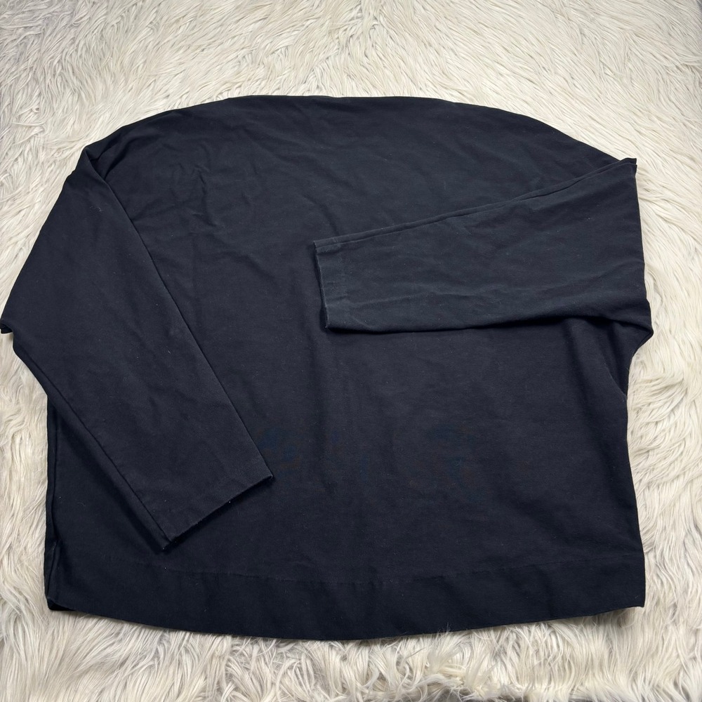 Banana Republic Women's XL Black Heavy Cotton Dolman Top Preppy Minimalist
